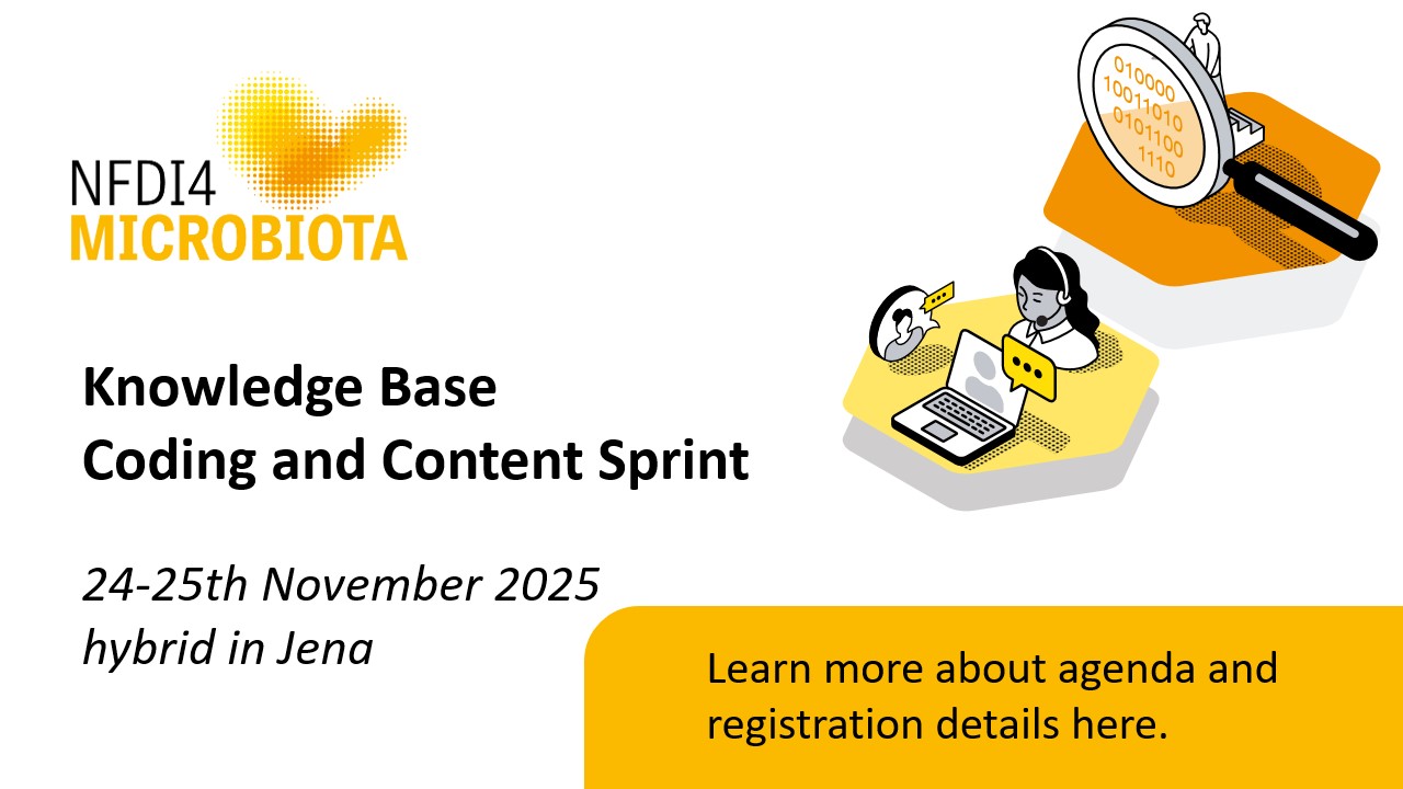 Join us in our goal to improve the NFDI4Microbiota Knowledge Base with your expertise in research and coding!