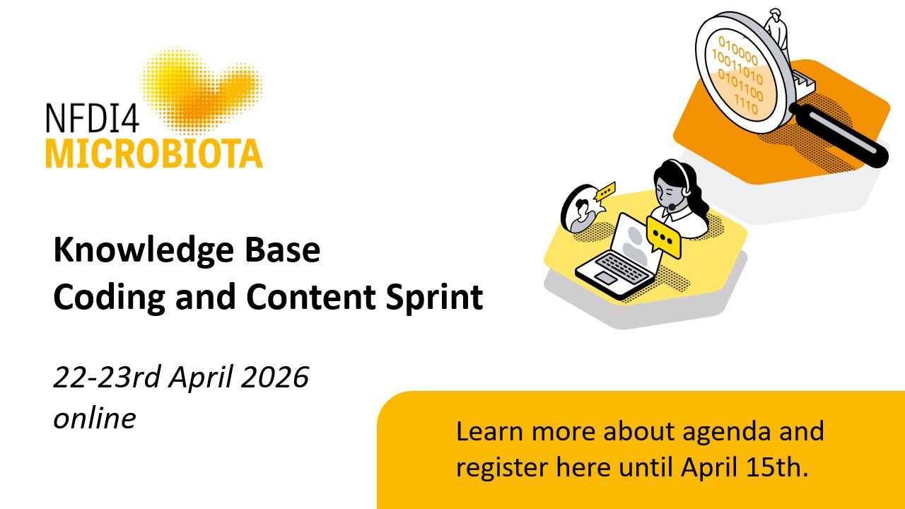 Join us in our goal to improve the NFDI4Microbiota Knowledge Base with your expertise in research and coding!