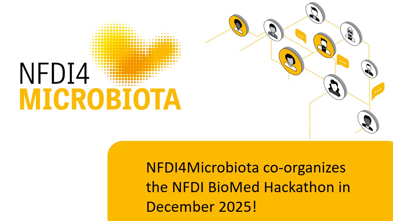 NFDI4Microbiota co-organizes the NFDI BioMed Hackathon in December 2025!